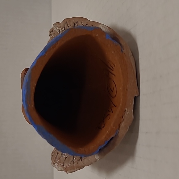 Handmade Signed Red Clay New Mexico Indian Angel by Debra Smith Wills - Picture 12 of 16